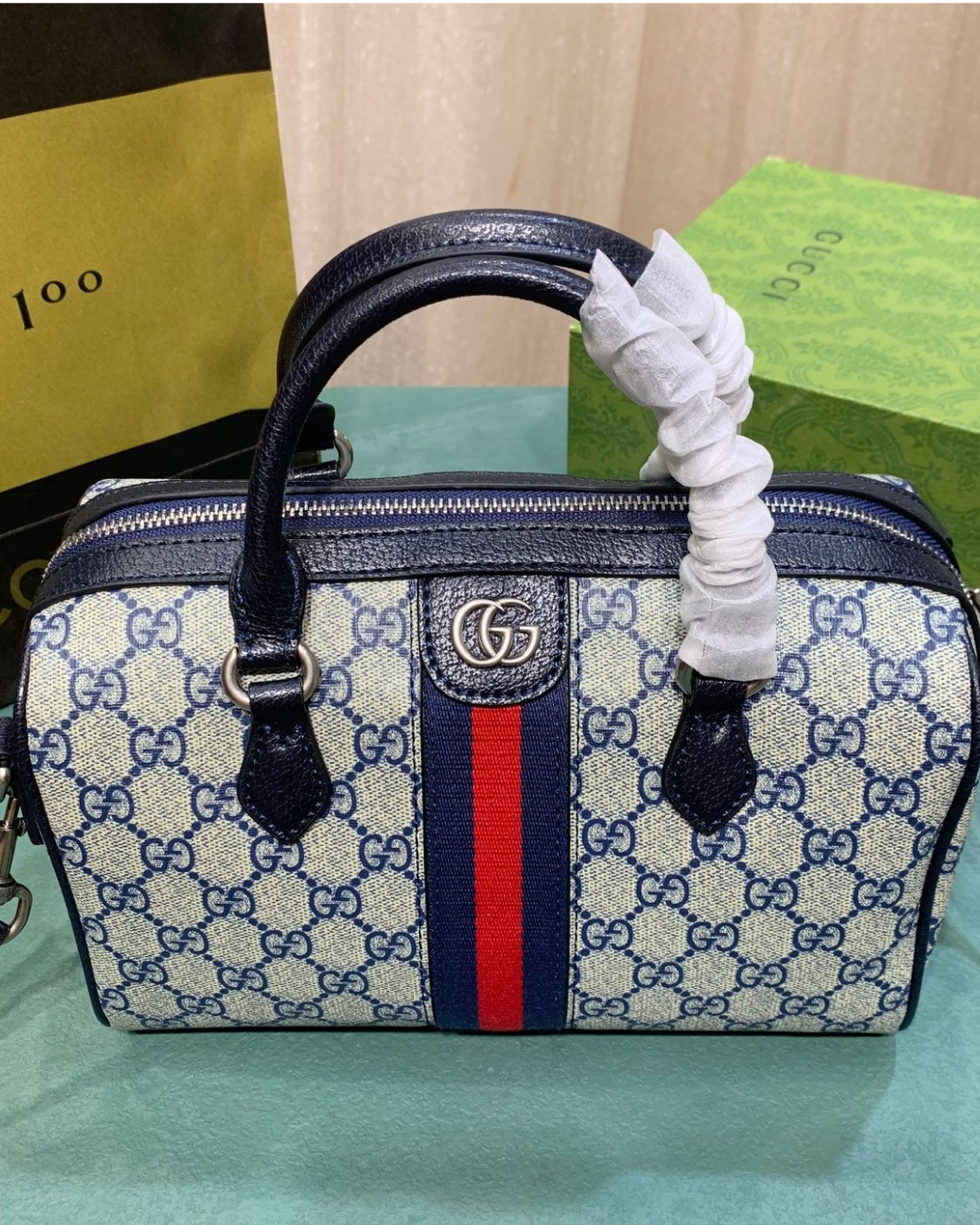 Gucci Ophidia GG Small Top Handle Homage Edition Bag
