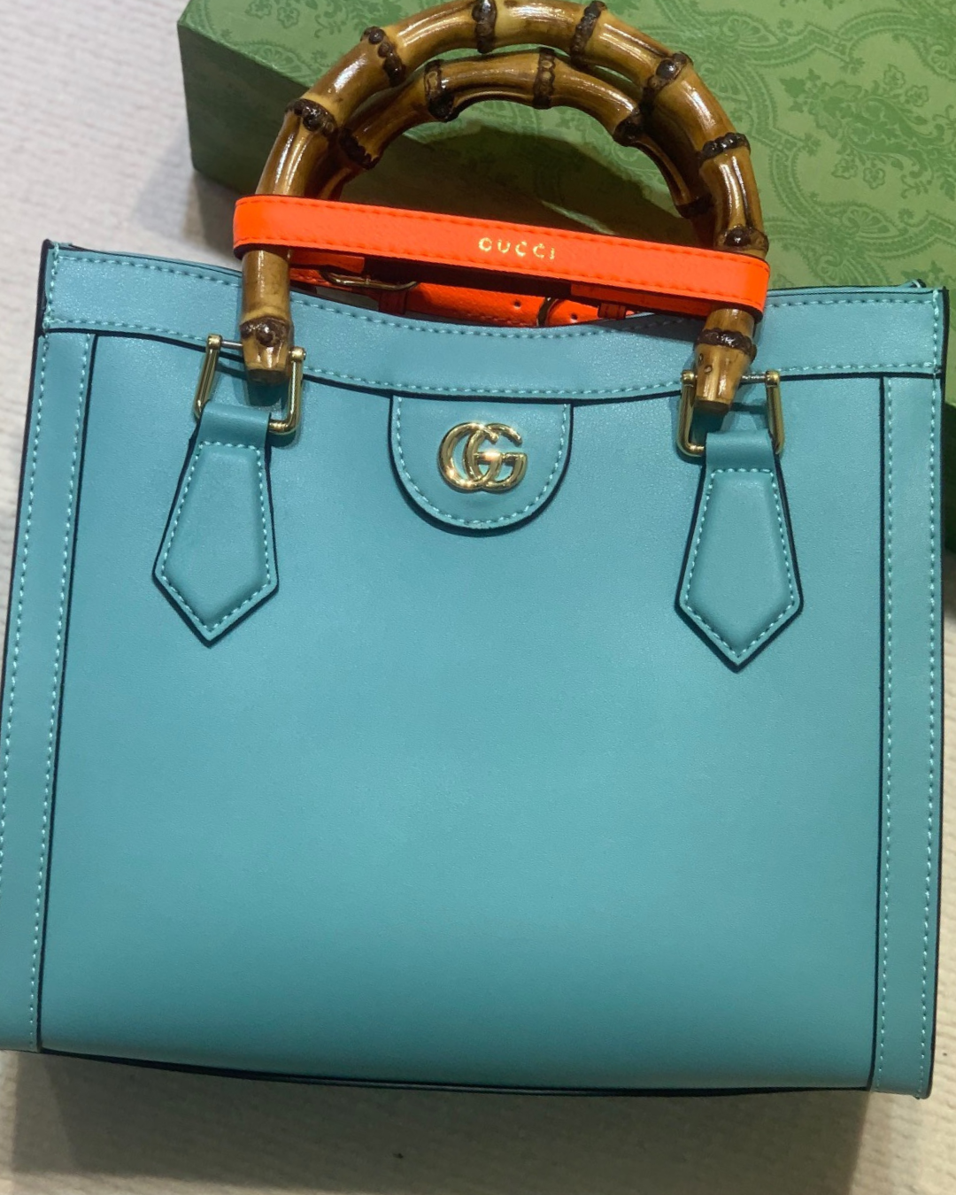 Gucci Diana Bamboo 600195 Blue Homage Edition