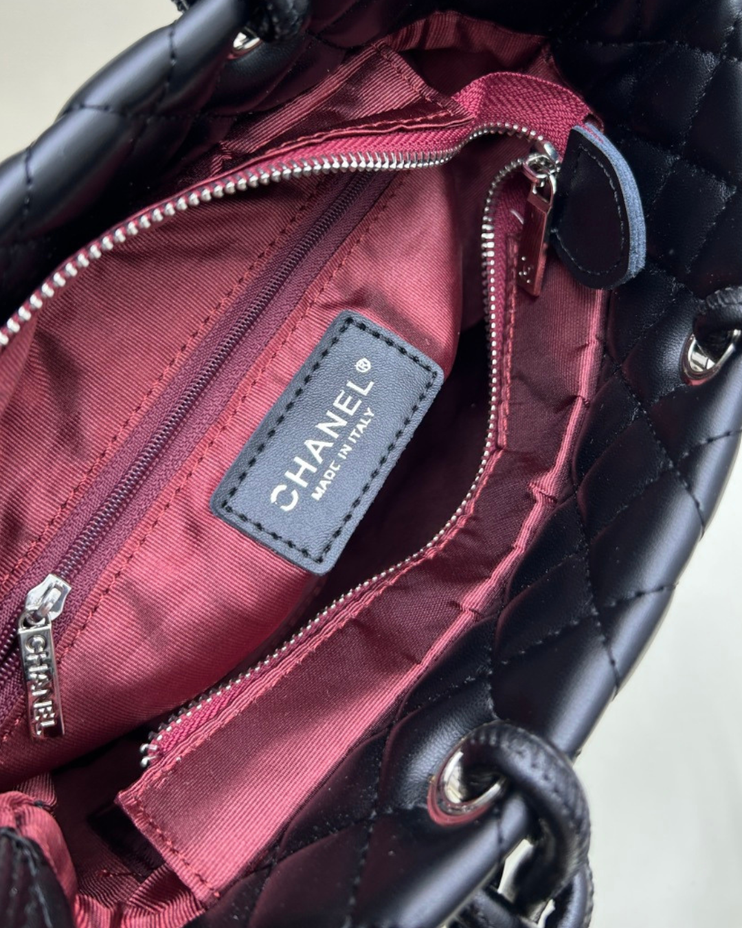 Chanel Black Quilted Leather Cambon Ligne Small Tote Bag – Homage Edition