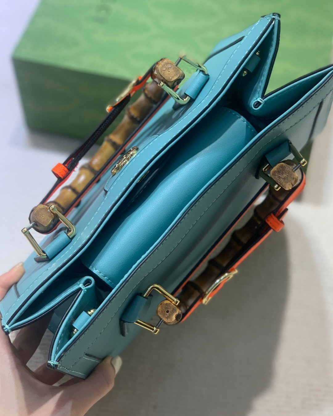 Gucci Diana Bamboo 600195 Blue Homage Edition