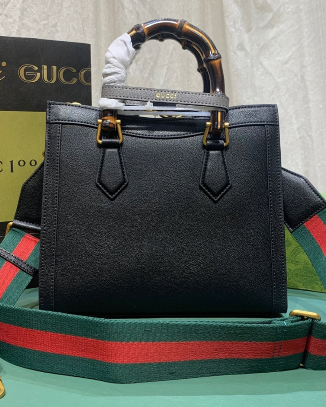 Gucci Diana Bamboo 600195 Black Homage Edition
