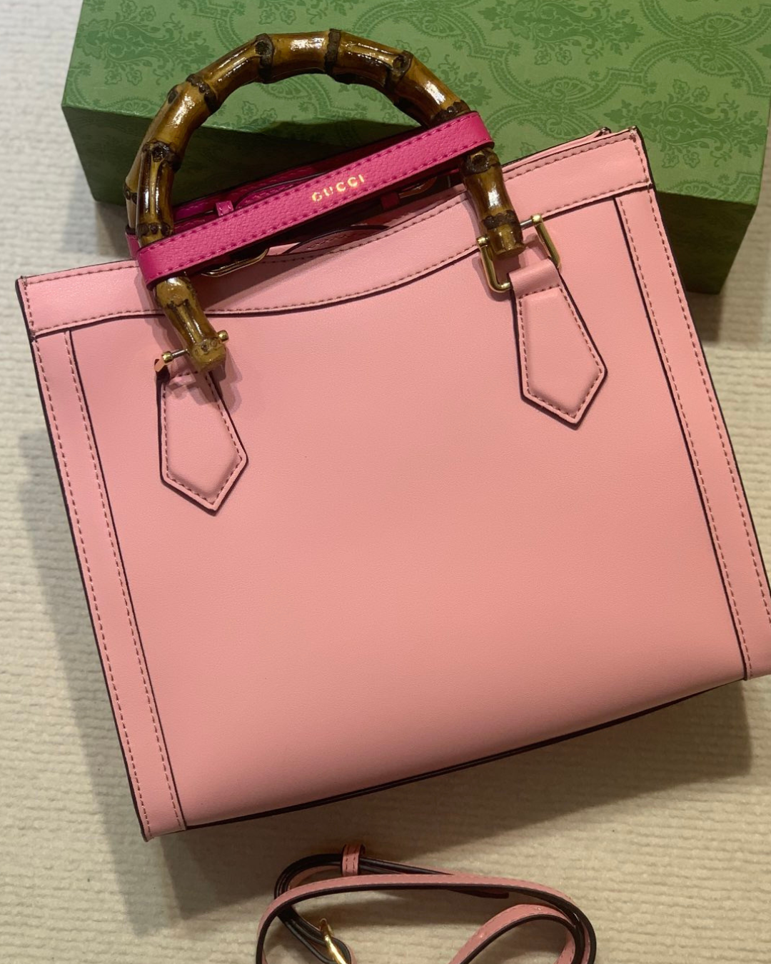 Gucci Diana Bamboo 600195 Pink Homage Edition