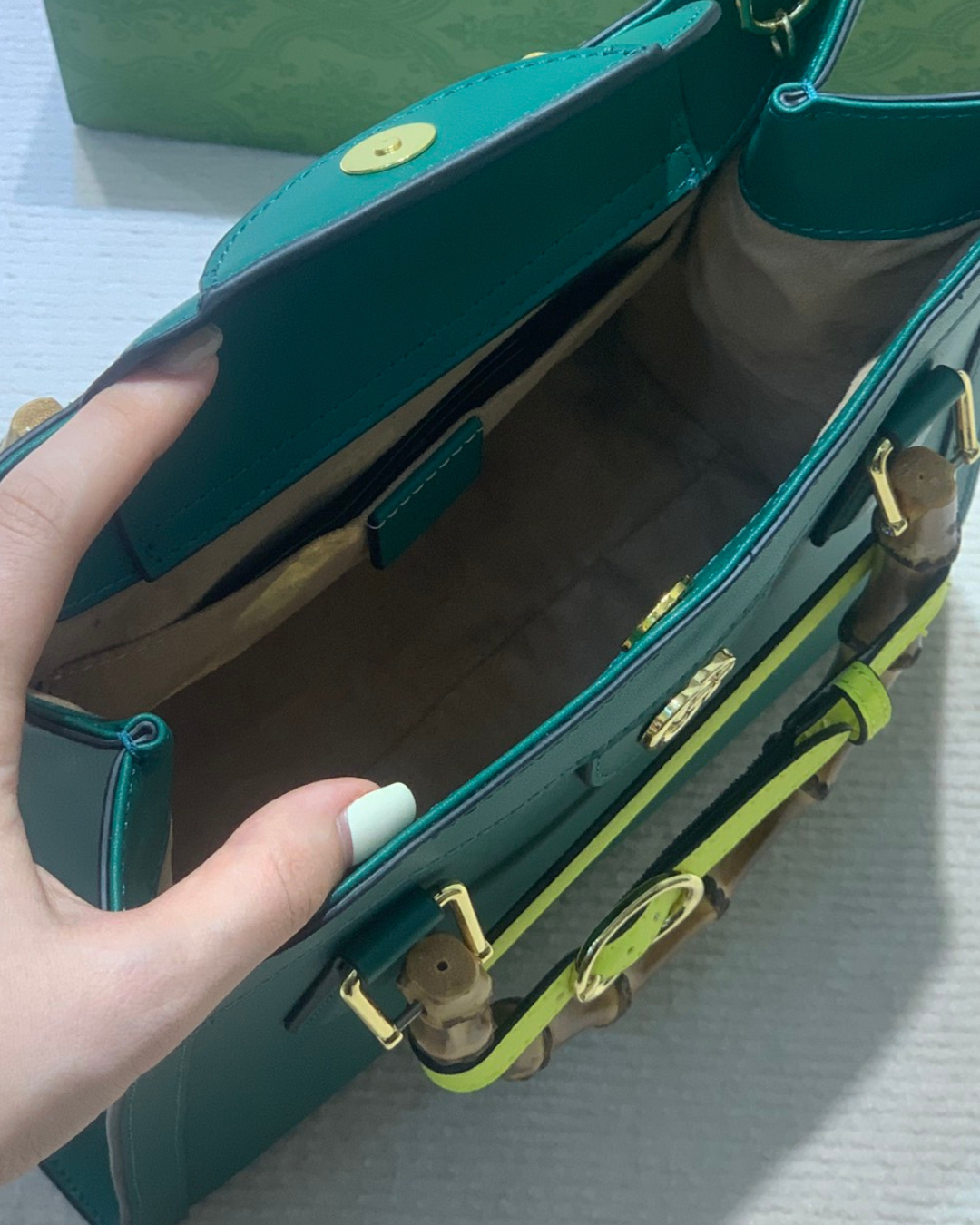 Gucci Diana Bamboo 600195 Green Homage Edition