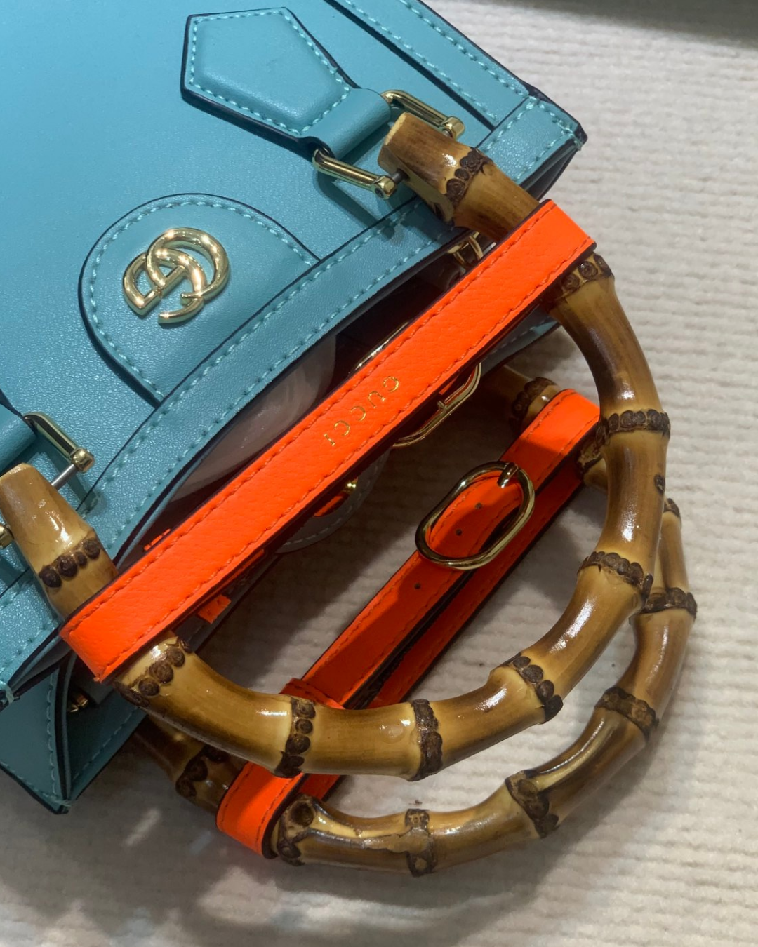 Gucci Diana Bamboo 600195 Blue Homage Edition