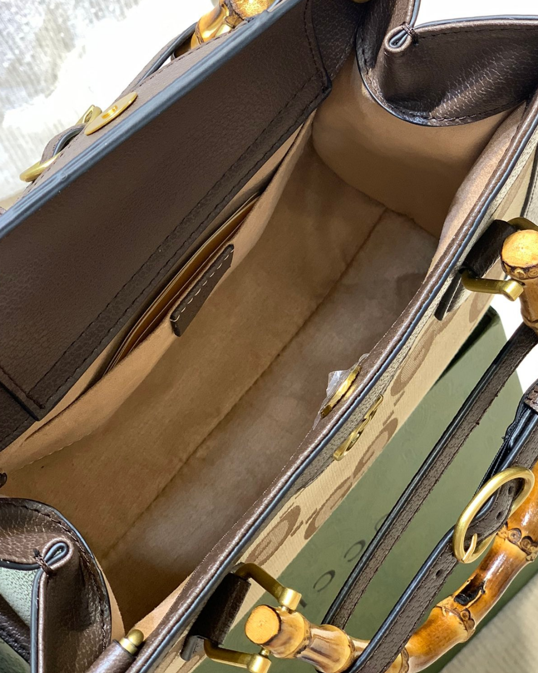 GUCCI ARIA BAMBOO MEDIUM 660195 HOMAGE EDITION BAG