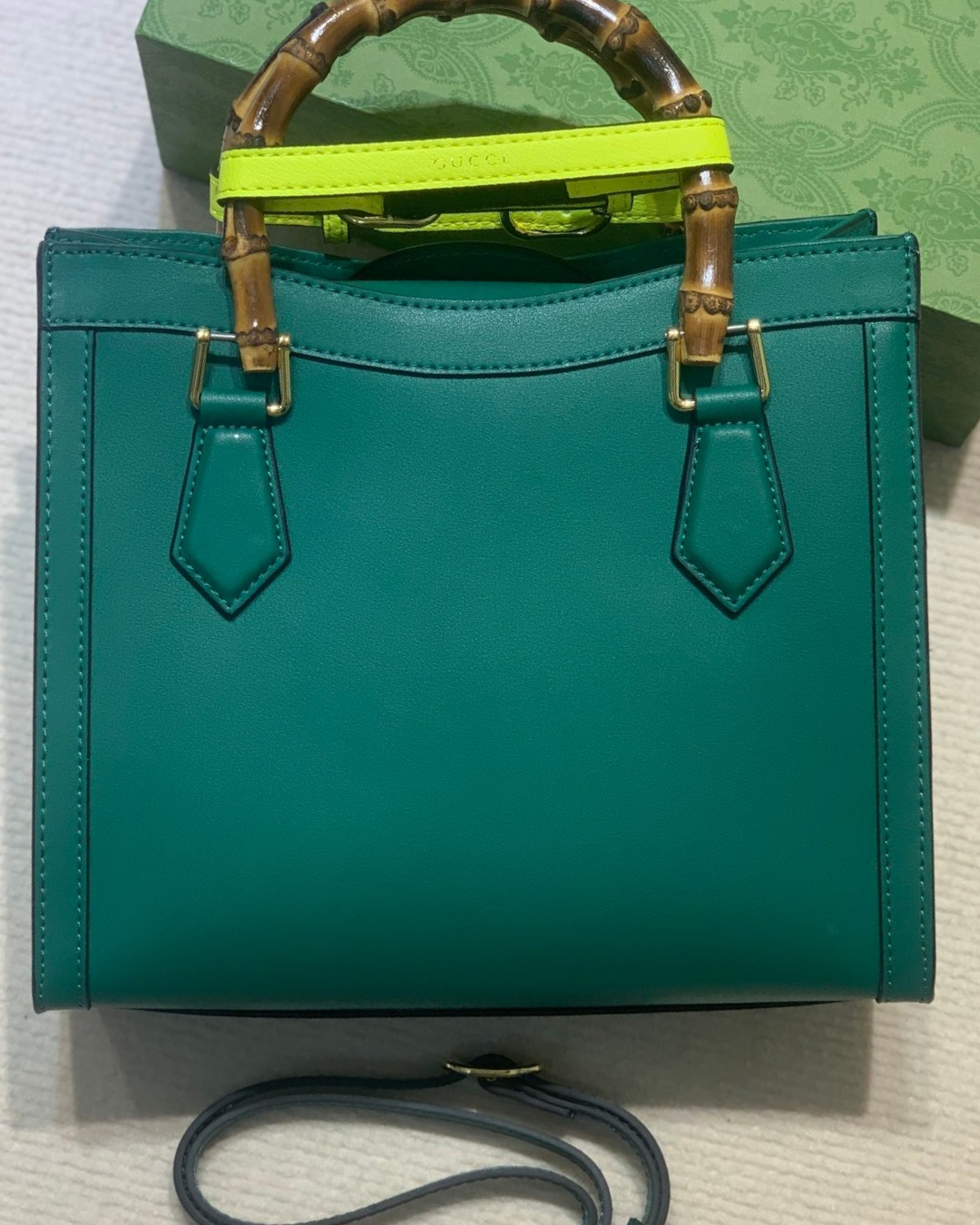 Gucci Diana Bamboo 600195 Green Homage Edition