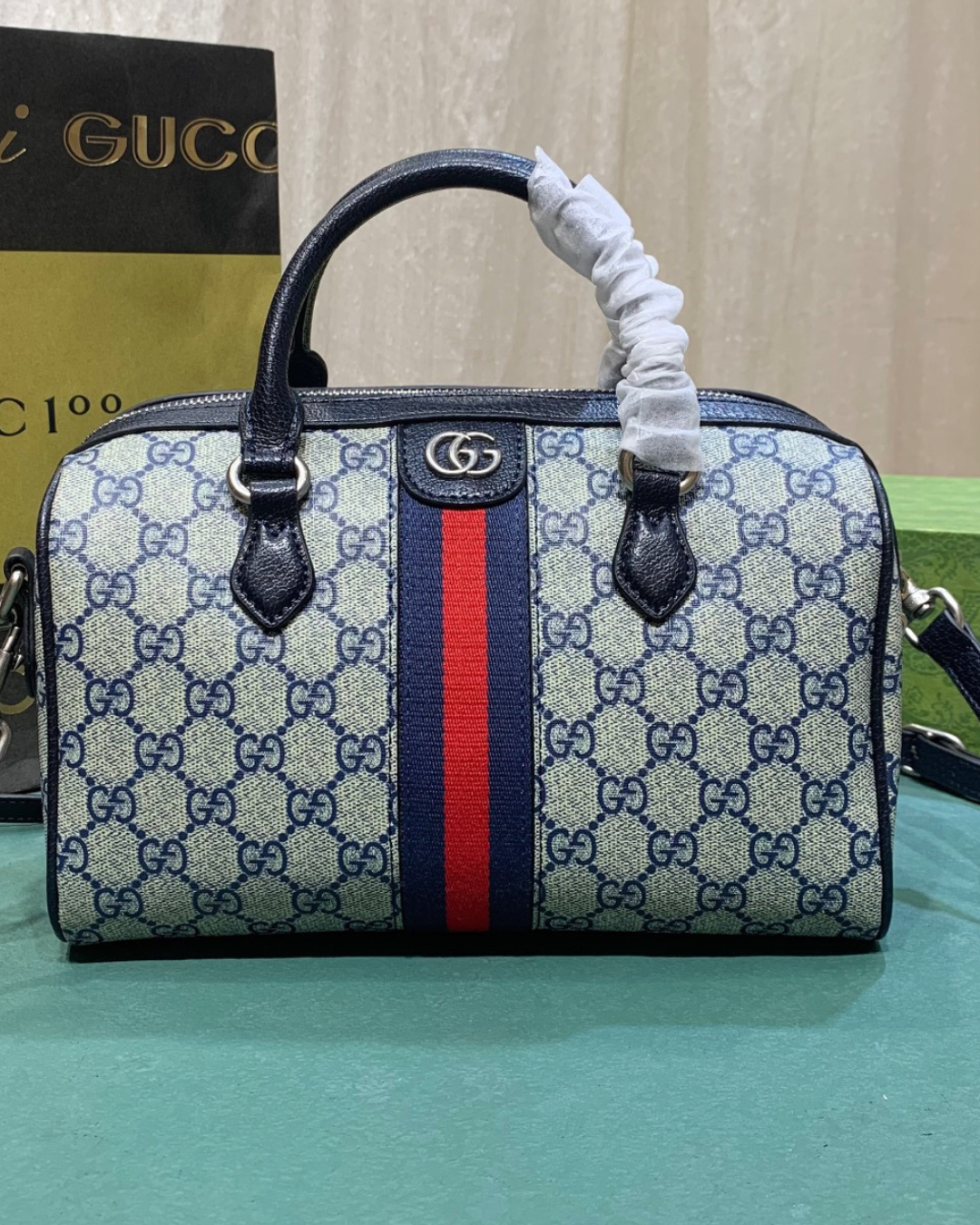 Gucci Ophidia GG Small Top Handle Homage Edition Bag