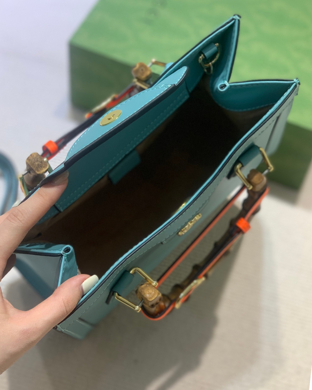 Gucci Diana Bamboo 600195 Blue Homage Edition