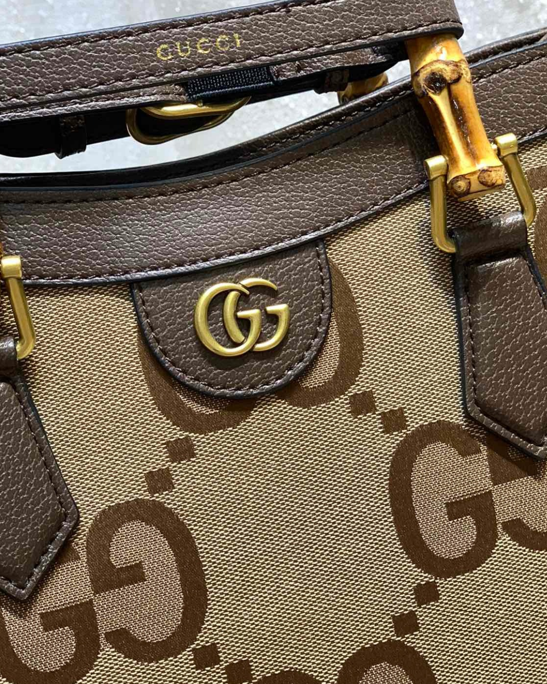 GUCCI ARIA BAMBOO MEDIUM 660195 HOMAGE EDITION BAG