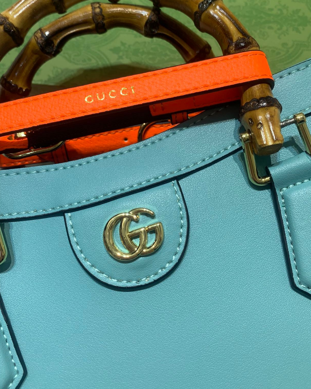 Gucci Diana Bamboo 600195 Blue Homage Edition