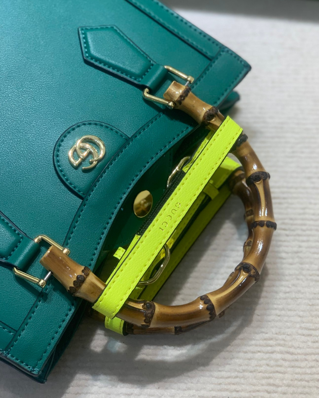 Gucci Diana Bamboo 600195 Green Homage Edition