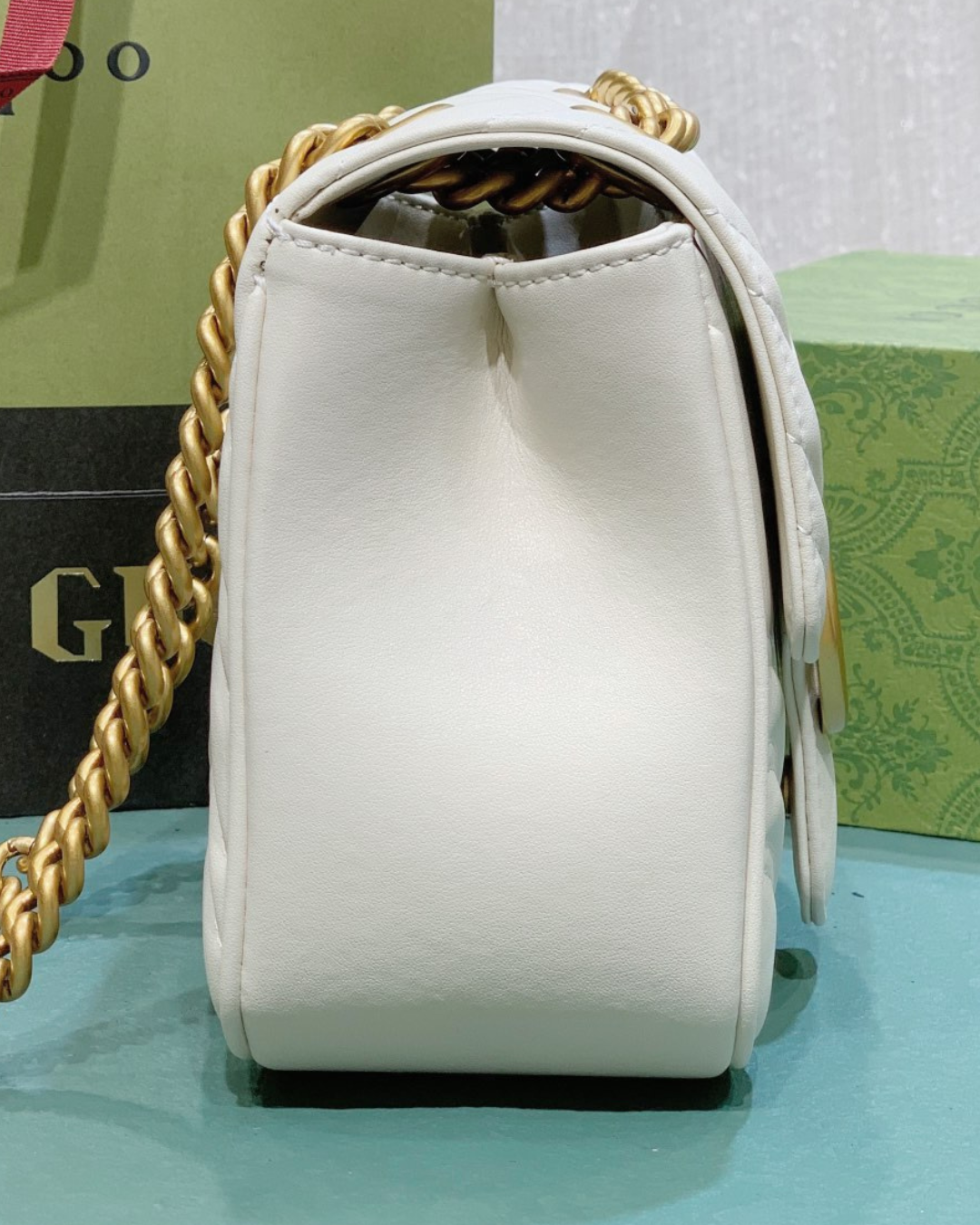 GUCCI MARMONT GG WHITE 739682 HOMAGE EDITION