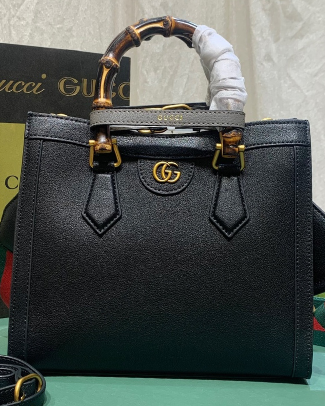 Gucci Diana Bamboo 600195 Black Homage Edition